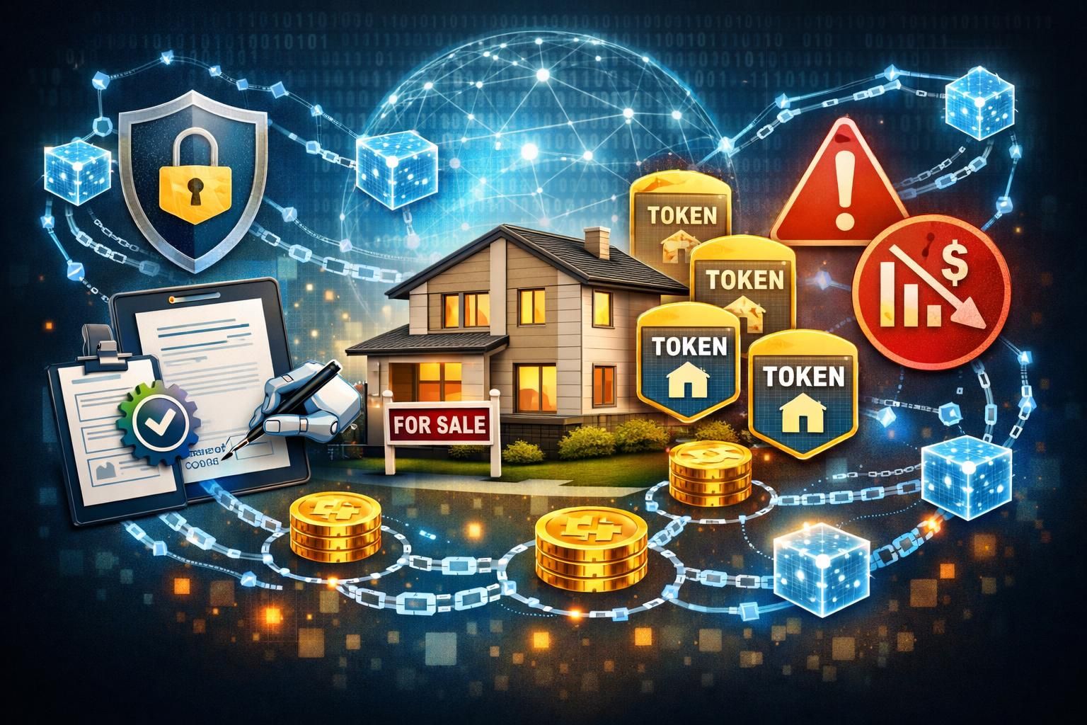 entdecken sie die potenziellen risiken bei der tokenisierung von real-world-assets, darunter rechtliche, technische und sicherheitsrelevante herausforderungen.