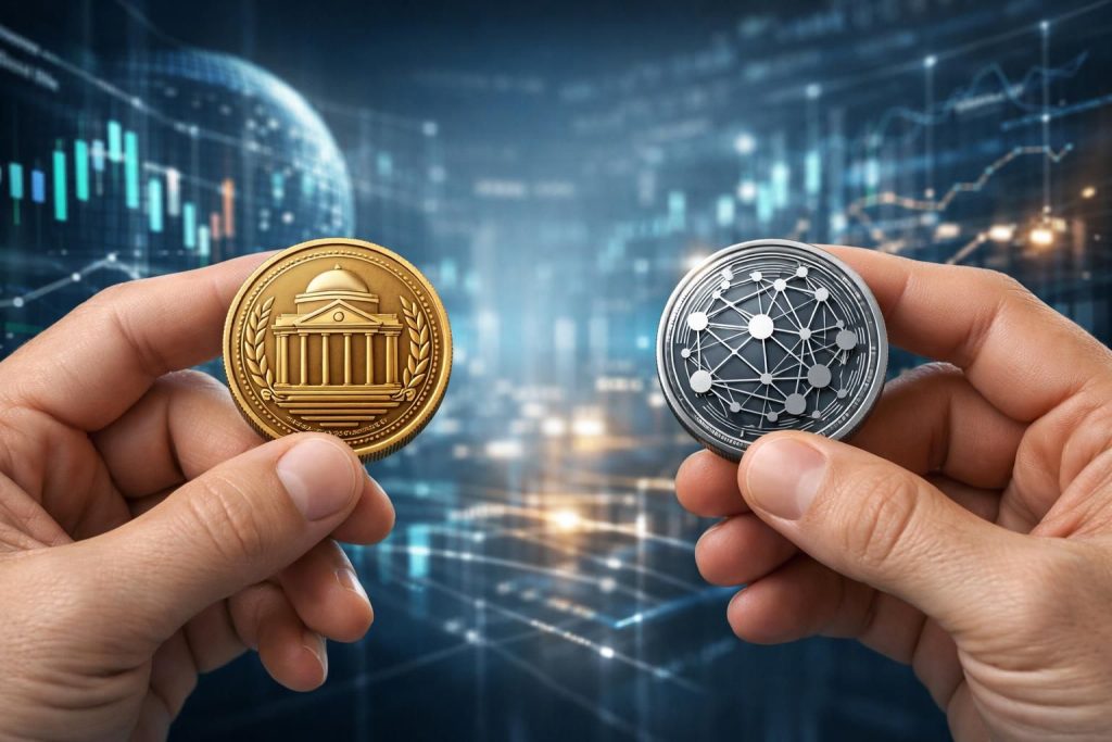 erfahren sie, welche rolle zentralbank-digitalwährungen (cbdcs) im vergleich zu privaten stablecoins spielen, und verstehen sie die unterschiede, vorteile und herausforderungen dieser digitalen währungen.