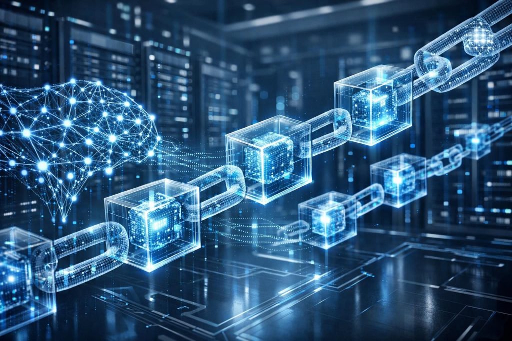 erfahren sie, wie blockchain-technologie genutzt werden kann, um die sicherheit und integrität von ki-daten zu gewährleisten und so vertrauenswürdige und transparente ki-anwendungen zu ermöglichen.